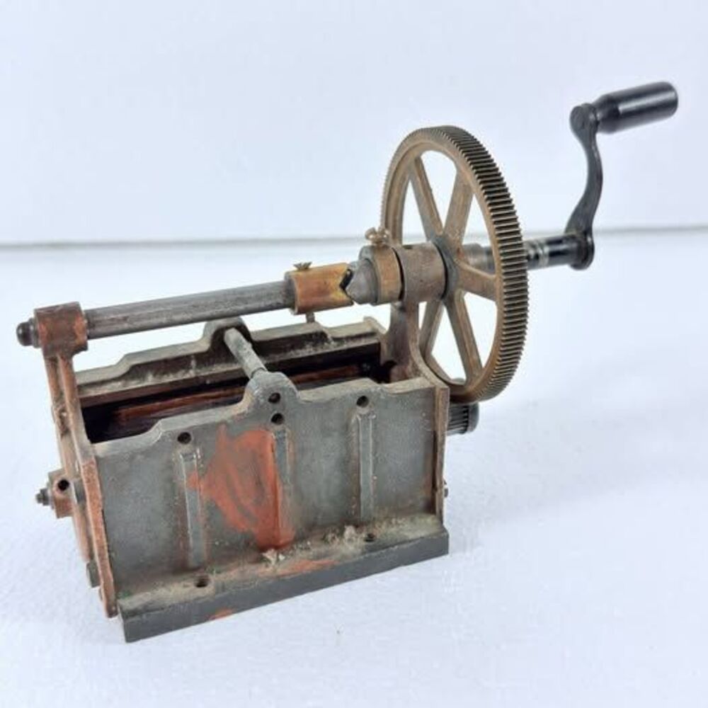 Antique 5 Bar Telephone Magneto Hand Crank Generator Wood Wall Phone Part VTG